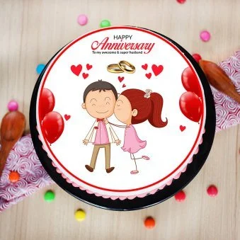 My Gifts Tree Awesome Husband Anniversary Cake 1.5 KG - 1.5 KG