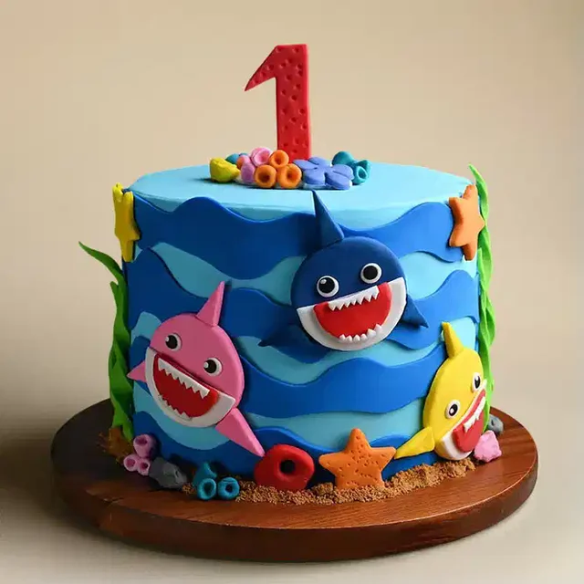Baby Shark Cakes Theme Cake - 1 KG