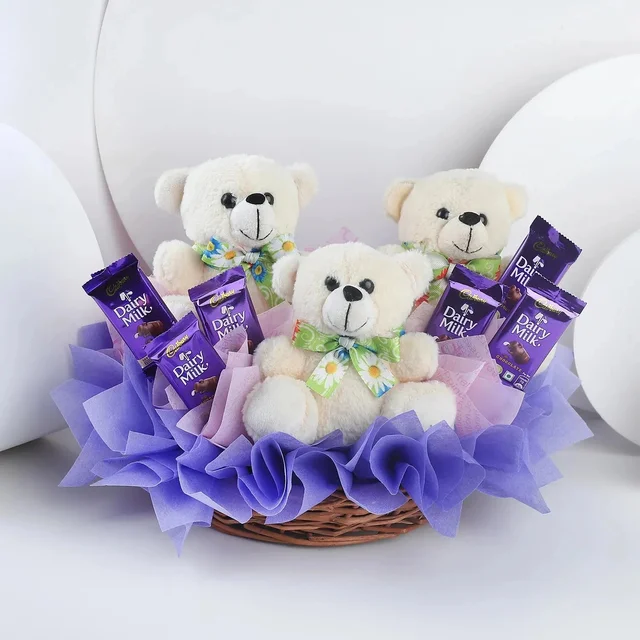 My Gifts Tree Basket Toy with Chocolate Hampers