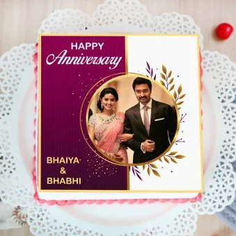 My Gifts Tree Bhaiya Bhabhi Poster Cake 2 KG - 2 KG