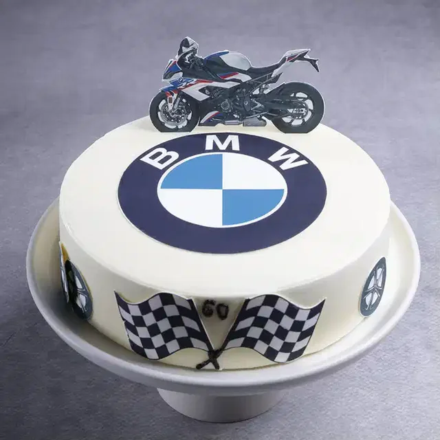 My Gifts Tree Bmw Racing Bike Theme Cake - 1 KG