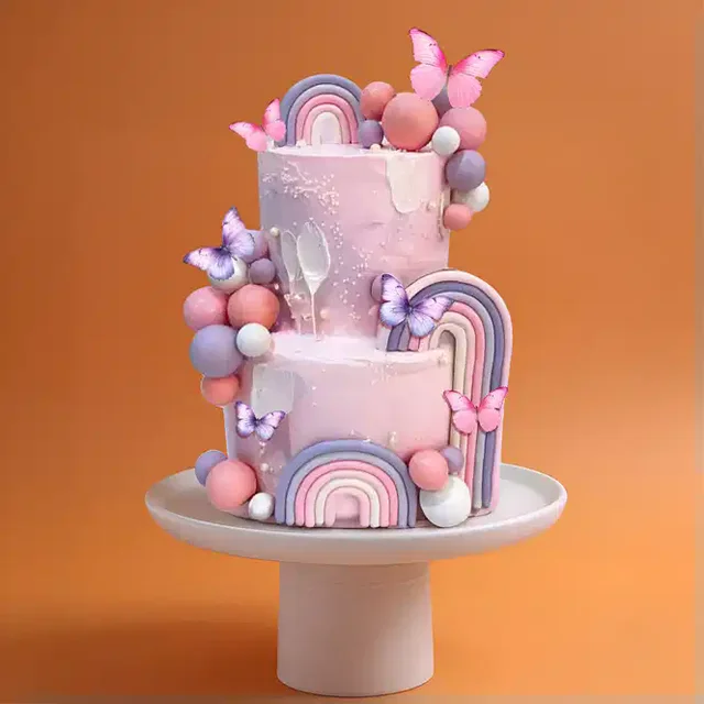 My Gifts Tree Butterfly & Rainbow Cake - 3 KG