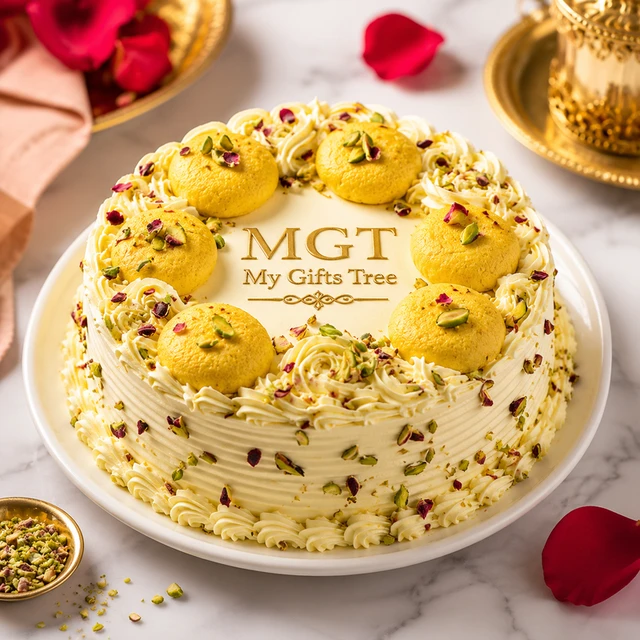 My Gifts Tree Butterscotch Rusmlai Cake 2 KG - 2 KG