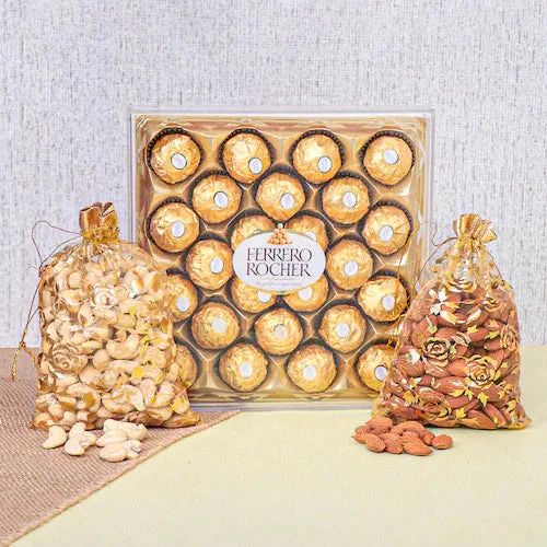 My Gifts Tree Cashew Nuts and Almonds with Ferrero