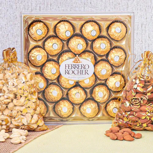My Gifts Tree Cashew Nuts and Almonds with Ferrero