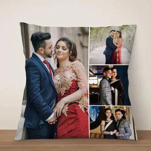 My Gifts Tree Couple Photo Personalized Cushion