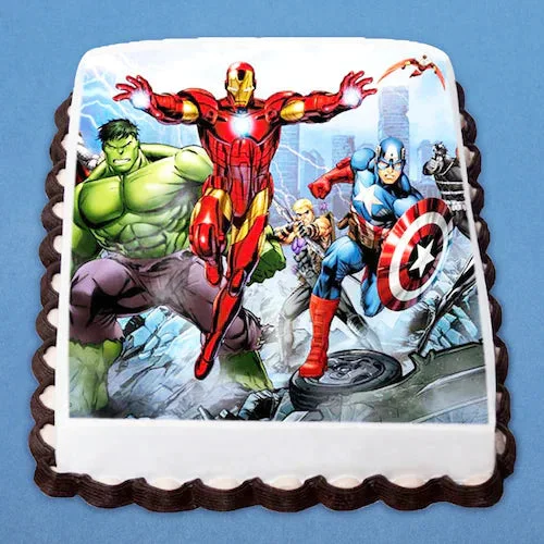 My Gifts Tree Courageous Avengers Poster Cake. - 500 GM