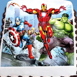 My Gifts Tree Courageous Avengers Poster Cake. - 500 GM
