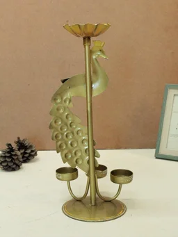 My Gifts Tree Crafted Peacock Tealight Holder