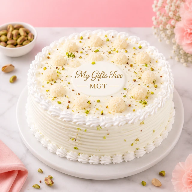 My Gifts Tree Deluxe Pista Rasmalai Cake 2 KG - 2 KG