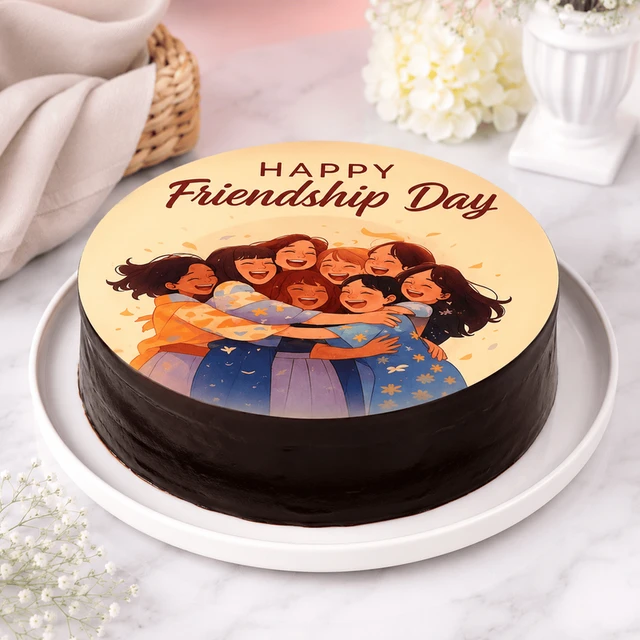 Friendshipday Chocolate Picture Cake