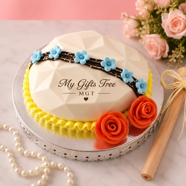 My Gifts Tree Gems Floral Pinata Cake 2 KG - 2 KG