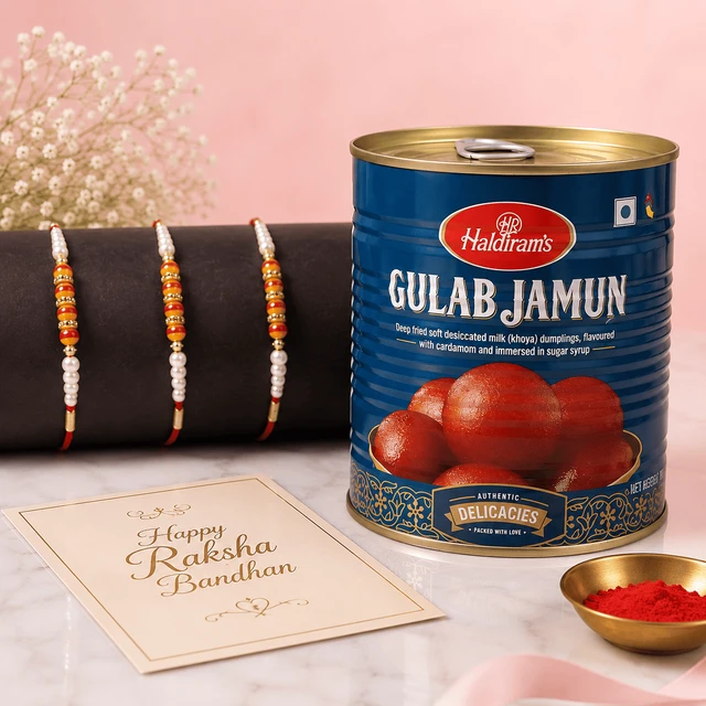 My Gifts Tree Gulab Jamun Special Rakhi Combo