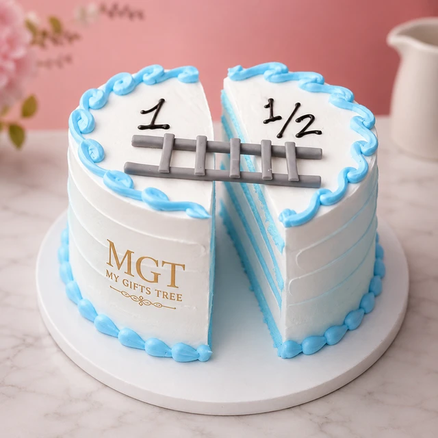 My Gifts Tree Half Cake with Stairs Butterscotch 2 KG - 2 KG