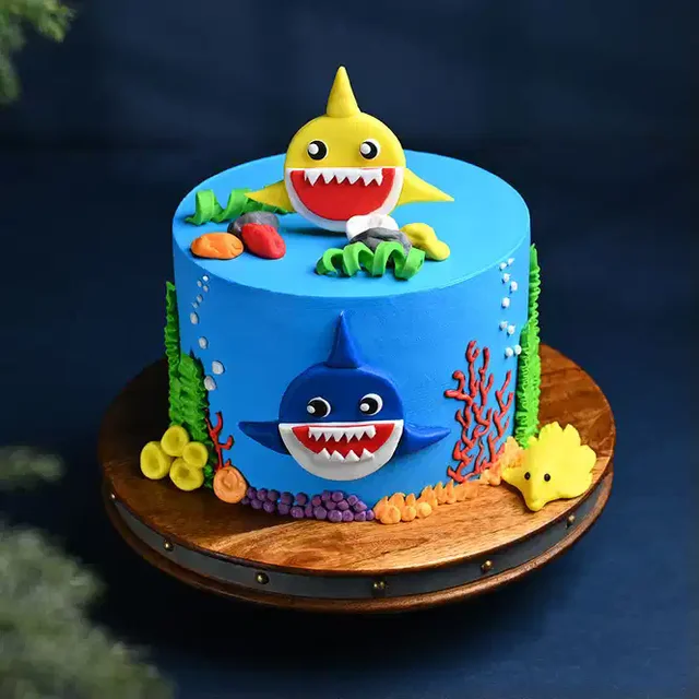My Gifts Tree Happy Shark Seabed Cake - 1.5 KG