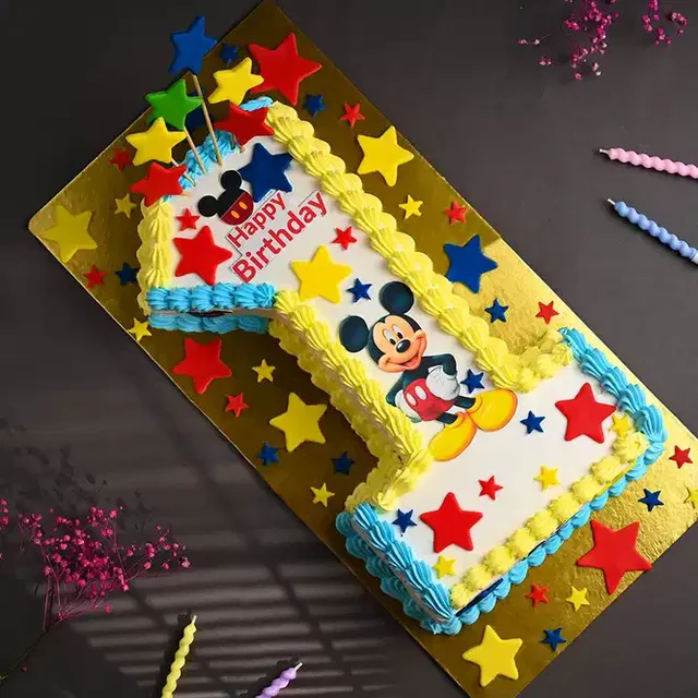 My Gifts Tree Mickey Mouse First Birthday Cake - 2 KG