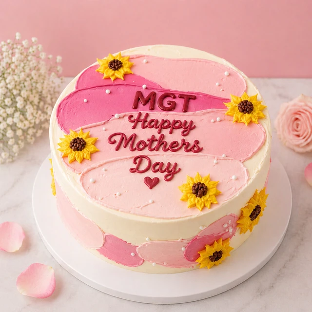 My Gifts Tree Mothers Day Chocolate Floral Cake - 500 GM