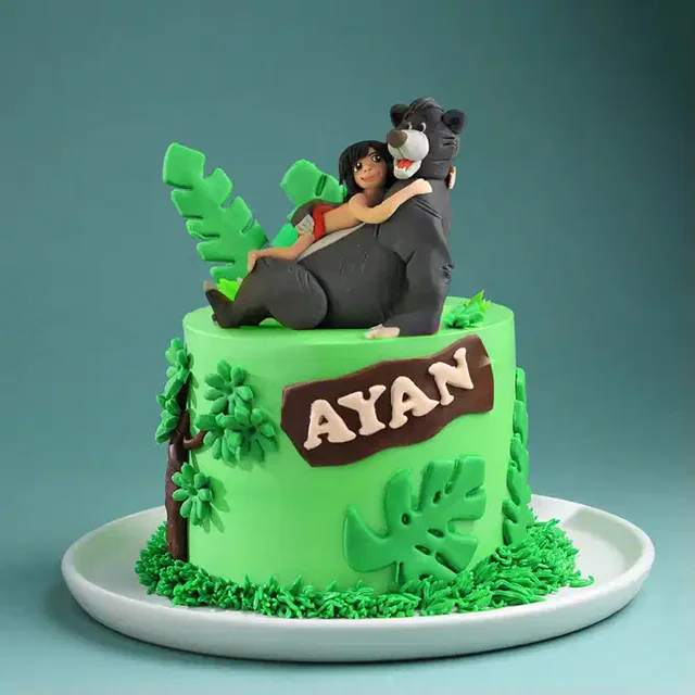 My Gifts Tree Mowgli & Bhalu Fun Cake - 1.5 KG