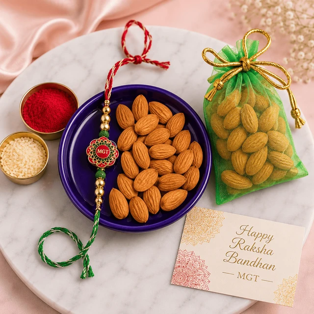My Gifts Tree Om Bhaiya Rakhi with Almond