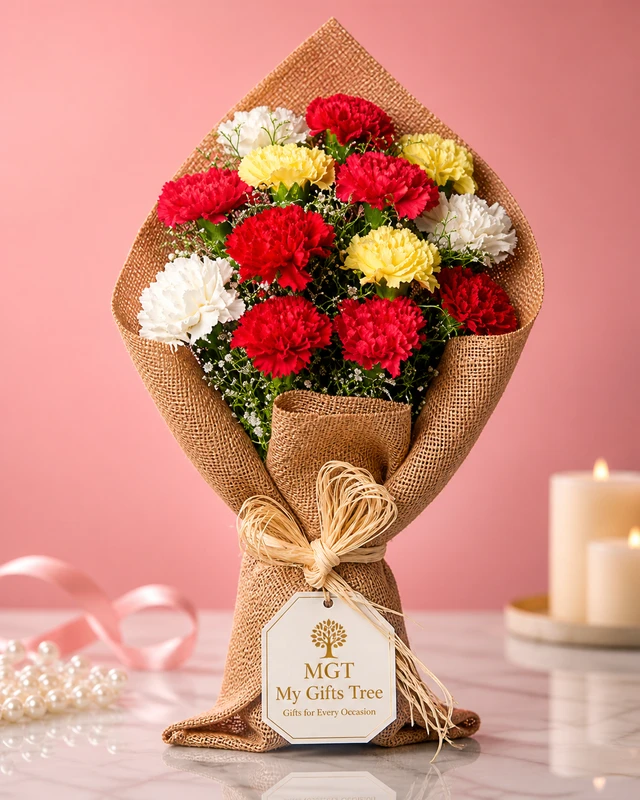 My Gifts Tree Oozing Love - Premium Carnation Bouquet