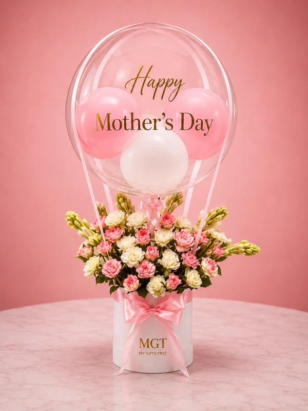 Pink Lover Ballons Gift