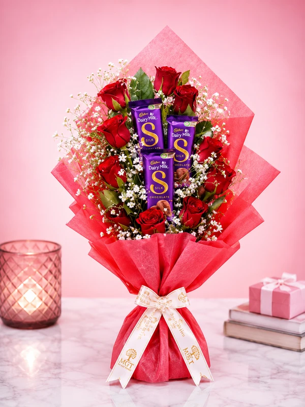 My Gifts Tree Red Velvet Silk Chocolate Bouquet