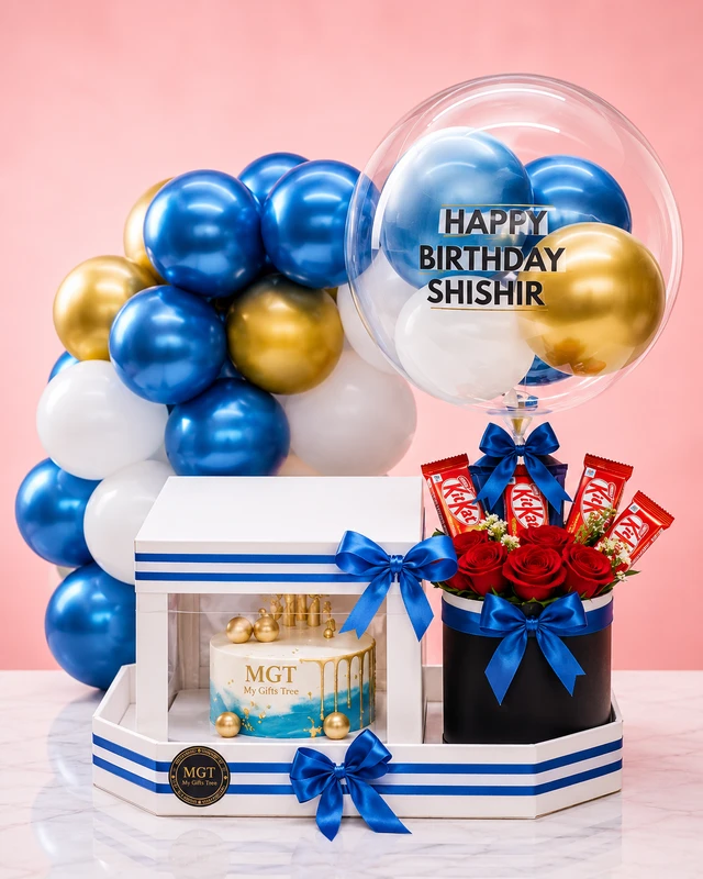 Royal Blue Birthday Celebration Hamper