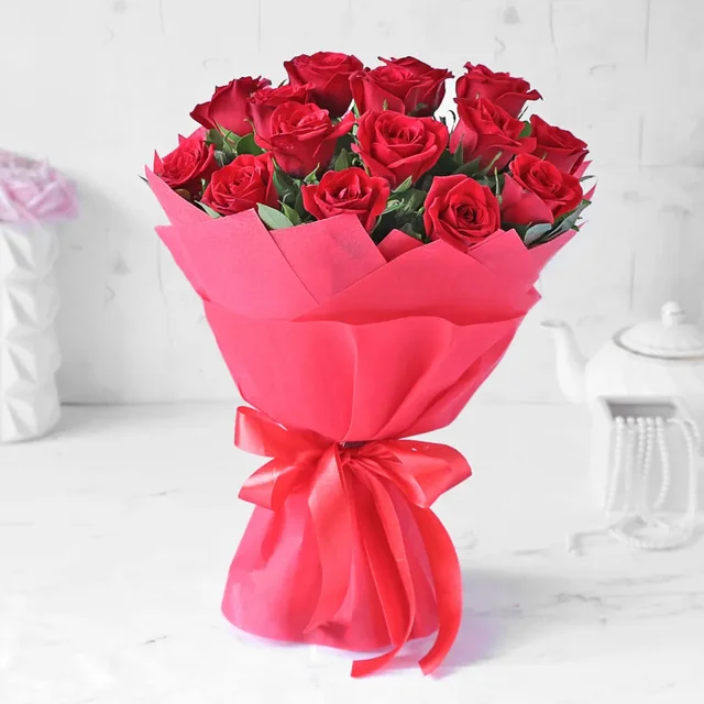 My Gifts Tree Ruby Blossom Red Roses - Premium Rose Bouquet
