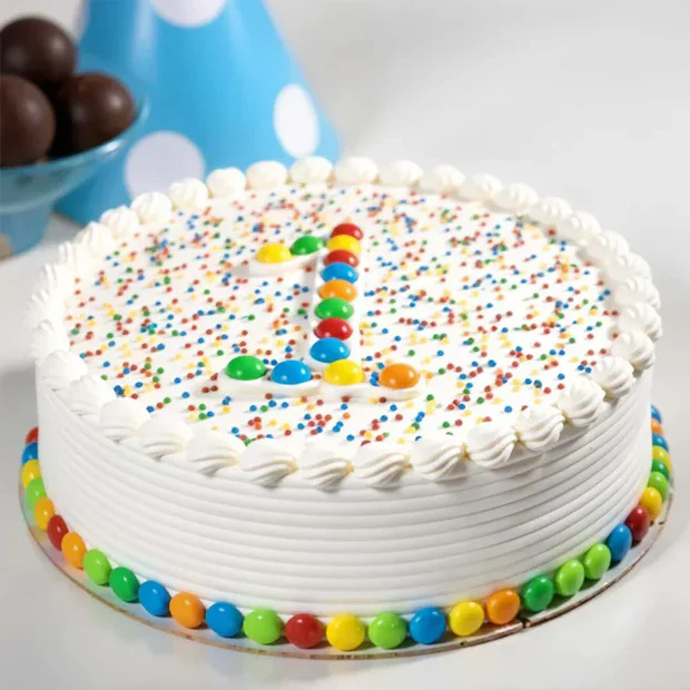 My Gifts Tree Sprinkled White Colour Cake - 500 GM