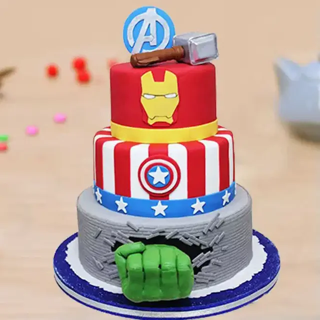 My Gifts Tree Three Tier Avenger Cake - 4 KG