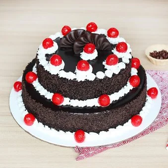 My Gifts Tree Two Tier Black Forest Cake 2 KG - 2 KG