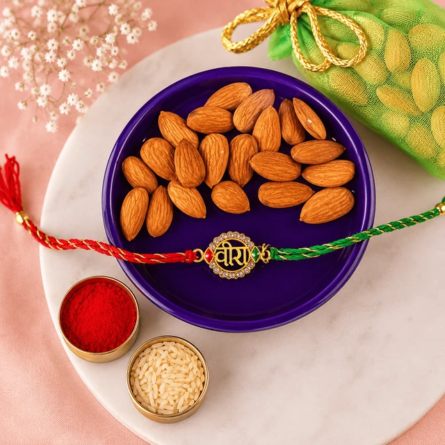 My Gifts Tree Veera Rakhi with Almond