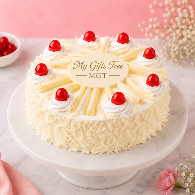 My Gifts Tree White Forest Cherry Cake 2 KG - 2 KG