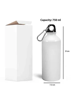 Printed Aluminum Sublimation Sipper Water Bottle-New Model Sports/School/Gym/Home/Office/Travel For Boys/Girls, And Gift Brother, Sister, Friends, Adults (750ml)