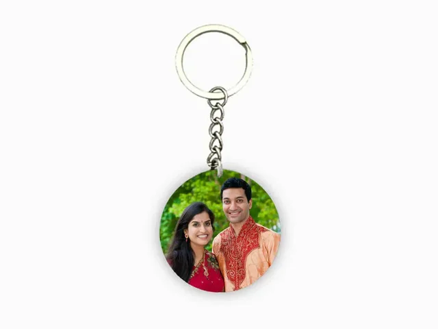 Acrylic Costomized Keychain Best Gift Birthday anniversary Mother Father Gift - 5cm 5cm