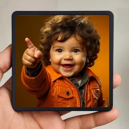 Personalized Square Night LED Lamp with Custom Photo & Text | 4 x 4 Inch Plastic Night Light | Plug-in AC Powered | Custom Gift for Birthday, Anniversary, Home Décor & All Occasions