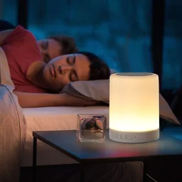 Bluetooth Speaker, Dimmable Color Night Light, Outdoor Table Lamp with Smart Touch Control, Best Gift for Men Women Teens Kids Children Sleeping