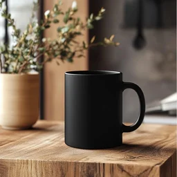 Personalized Magic Mug with Custom Photo, Name & Quote – Heat Sensitive Color Changing Ceramic Coffee Cup – Unique for Birthday, Anniversary, Valentine's Day – 325ml Black - White