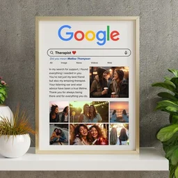 social media google costomized frame - A4