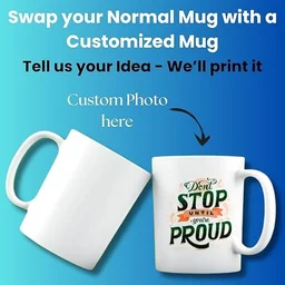 Coffee Mug Photo Printed for Gift, Photo Mugs Personalised, Coffee Mug Personalized White Ceramic Photo Mug for Gift Personalized