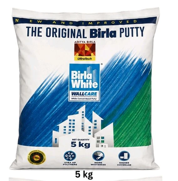 Birla Opus Wall Putty 40 KG – Smooth Finish, Easy Application - 40 kg, White