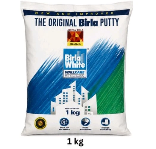 Birla Opus Wall Putty 40 KG – Smooth Finish, Easy Application - 40 kg, White