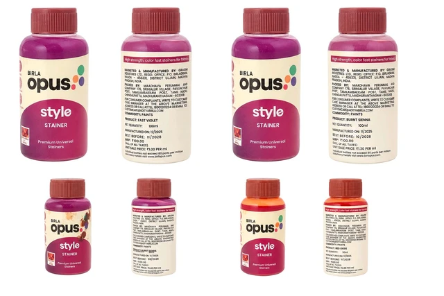 BIRLA OPUS STYLE STAINER - 50 ml, FAST YELLOW GREEN