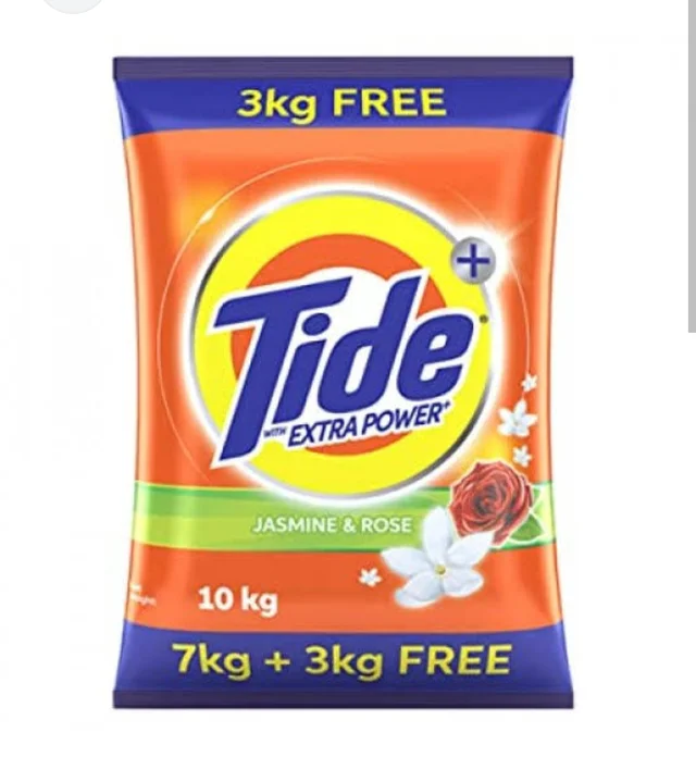 Tide Jasmine & Rose Detergent Powder 7+3kg