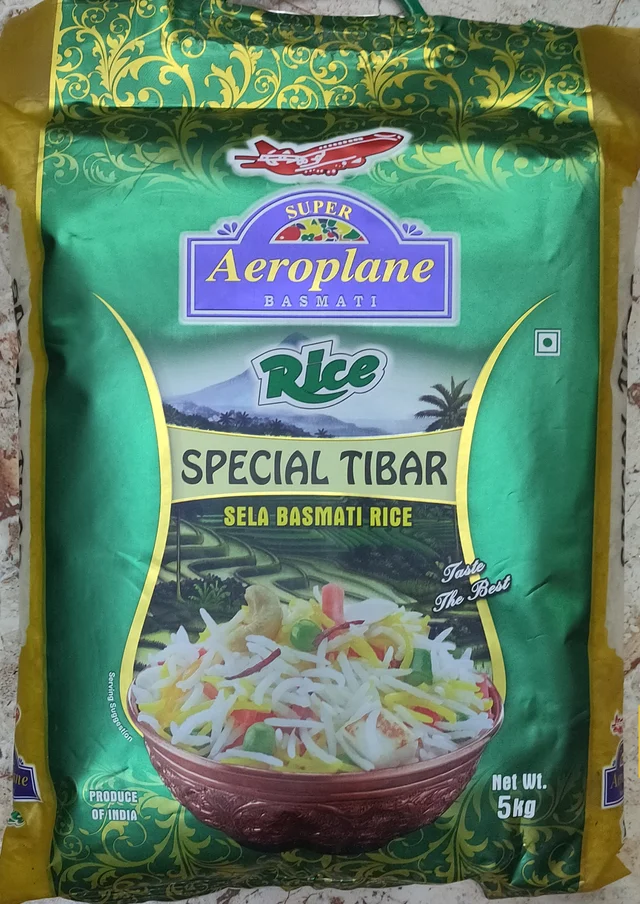 Aeroplane Tibar Basmati Rice - 30kg Bag
