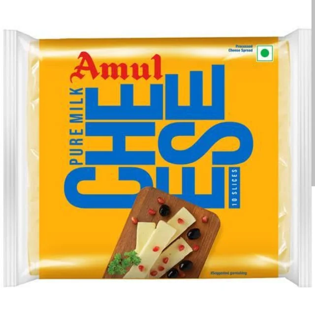 Amul Cheese Slices Pure Milk - 200g 10pc