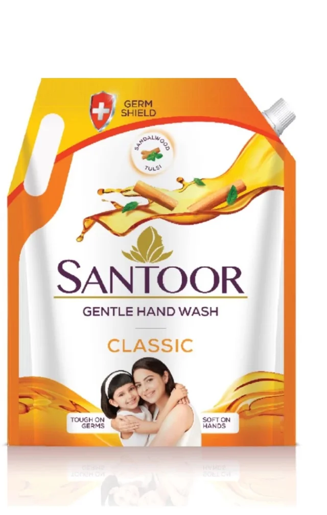 Santoor General Hand Wash 1.5L - 600ml