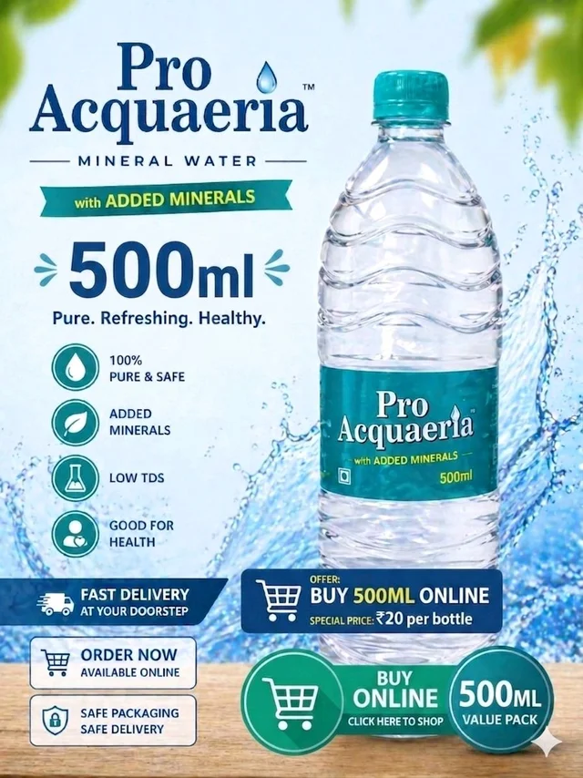 Pro Acquaeria Mineral Water - 500ml one pc
