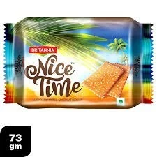 Britannia nice Time coconut Biscuit - 62g