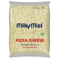 Milky Mist Shredded Mozzarella Pizza Cheese - 1kg
